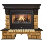 RealFlame Stone Brick 26 AO с Novara 26 3D