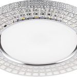 Светильник встраиваемый с белой LED подсветкой Feron CD4028 потолочный GX53 без лампы прозрачный