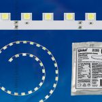 ULS-B03-5050-60LED/m-10mm-IP20-DC12V-14.4W/m-5M-DW Светодиодная лента фигурная