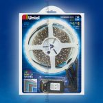 ULS-3528-60LED/m-8mm-IP20-DC12V-5M-BLUE блистер